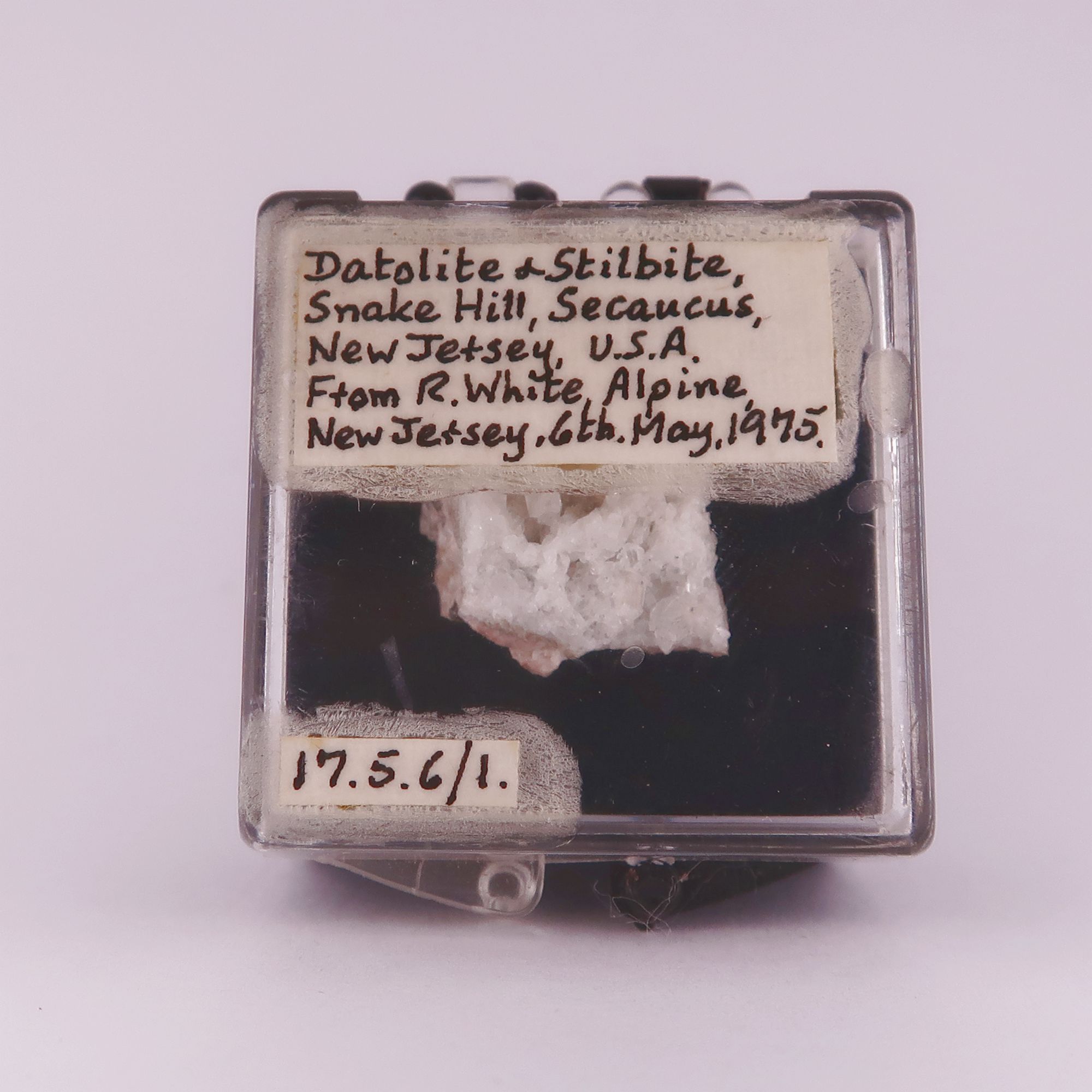 datolite and stilbite from laurel hill, usa