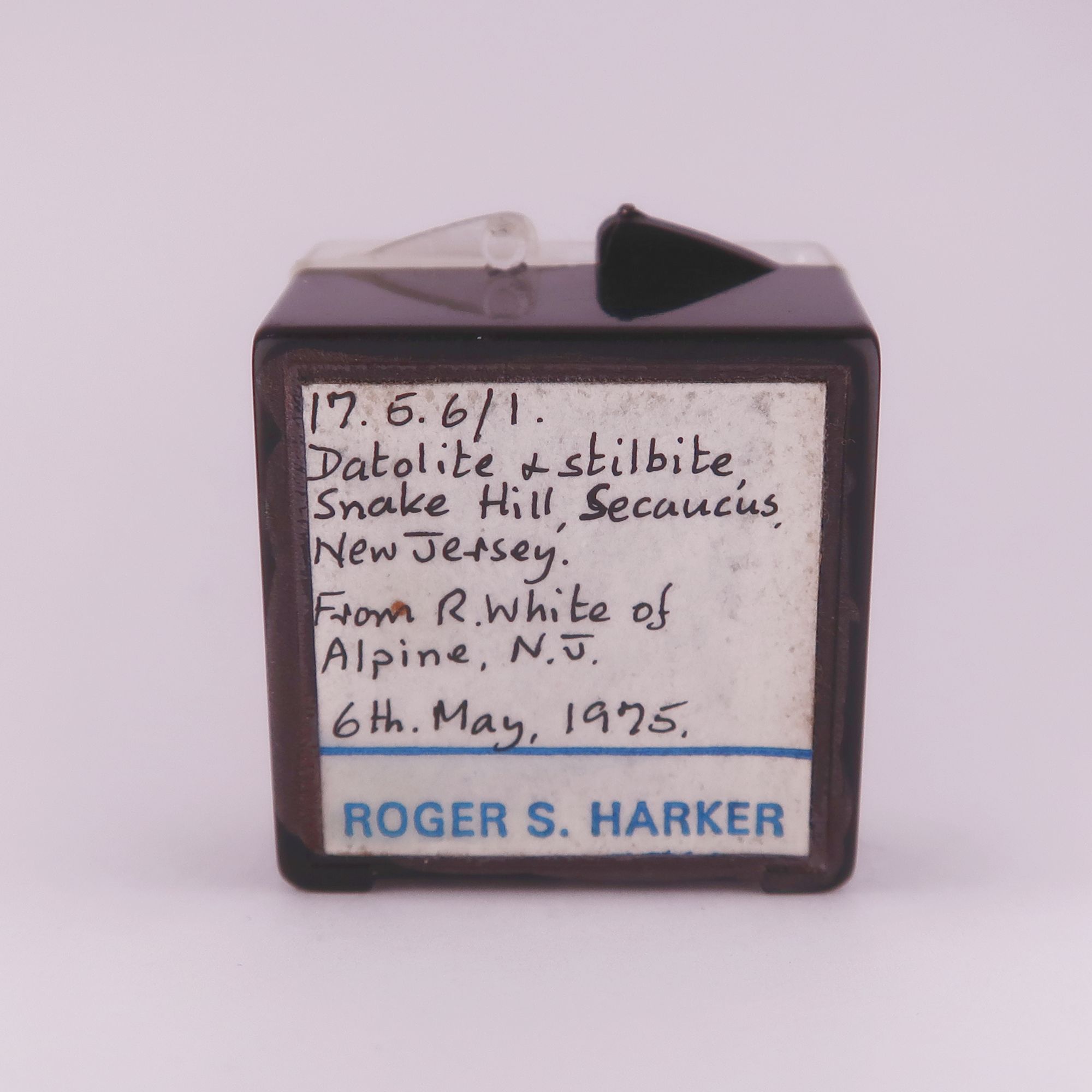 datolite and stilbite from laurel hill, usa