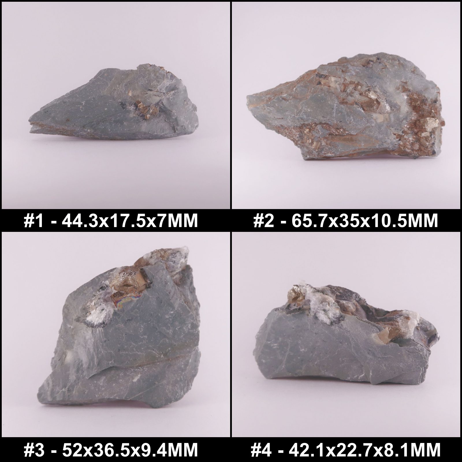 pyrite in slate from dorothea quarry, wales