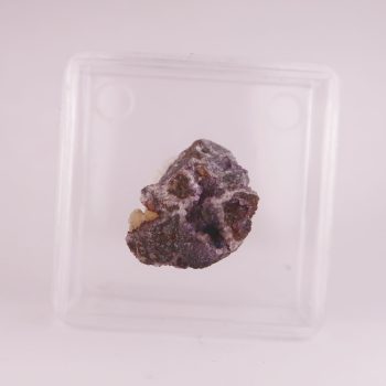 smithsonite on fluorite from millclose mine, derbyshire
