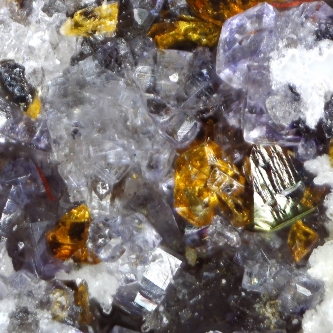 sphalerite, fluorite, and baryte from ladywash mine, derbyshire
