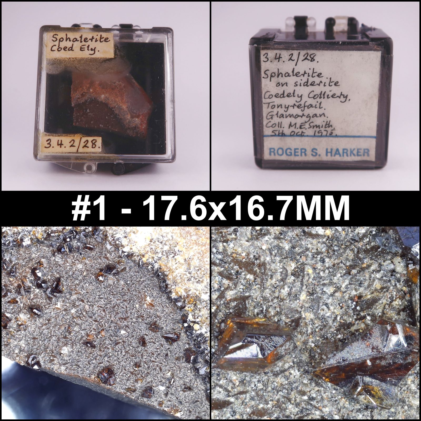 sphalerite from coed ely colliery, wales