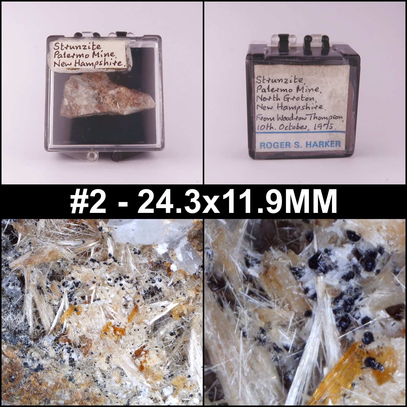 strunzite and laueite from palermo mine, usa