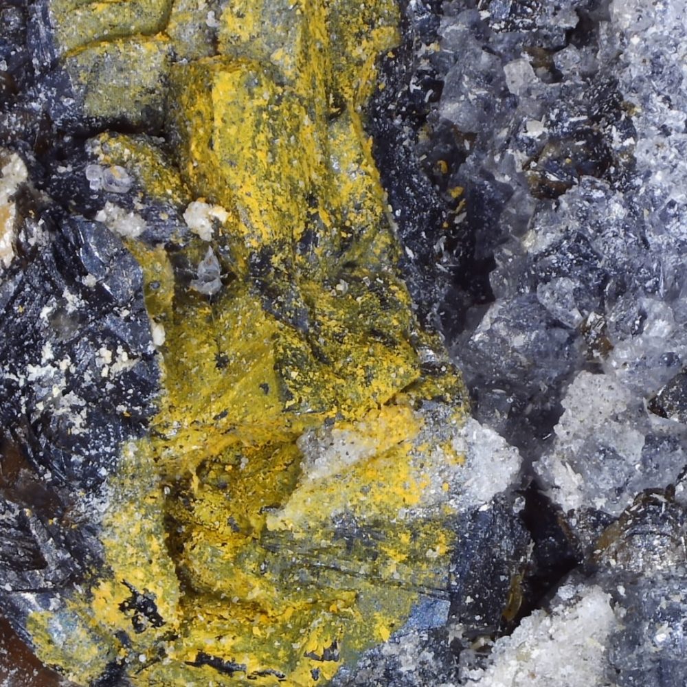Greenockite from Millclose Mine, Derbyshire