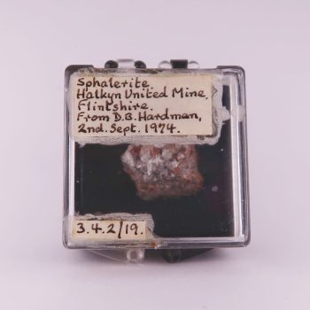 sphalerite from halkyn united mines, wales