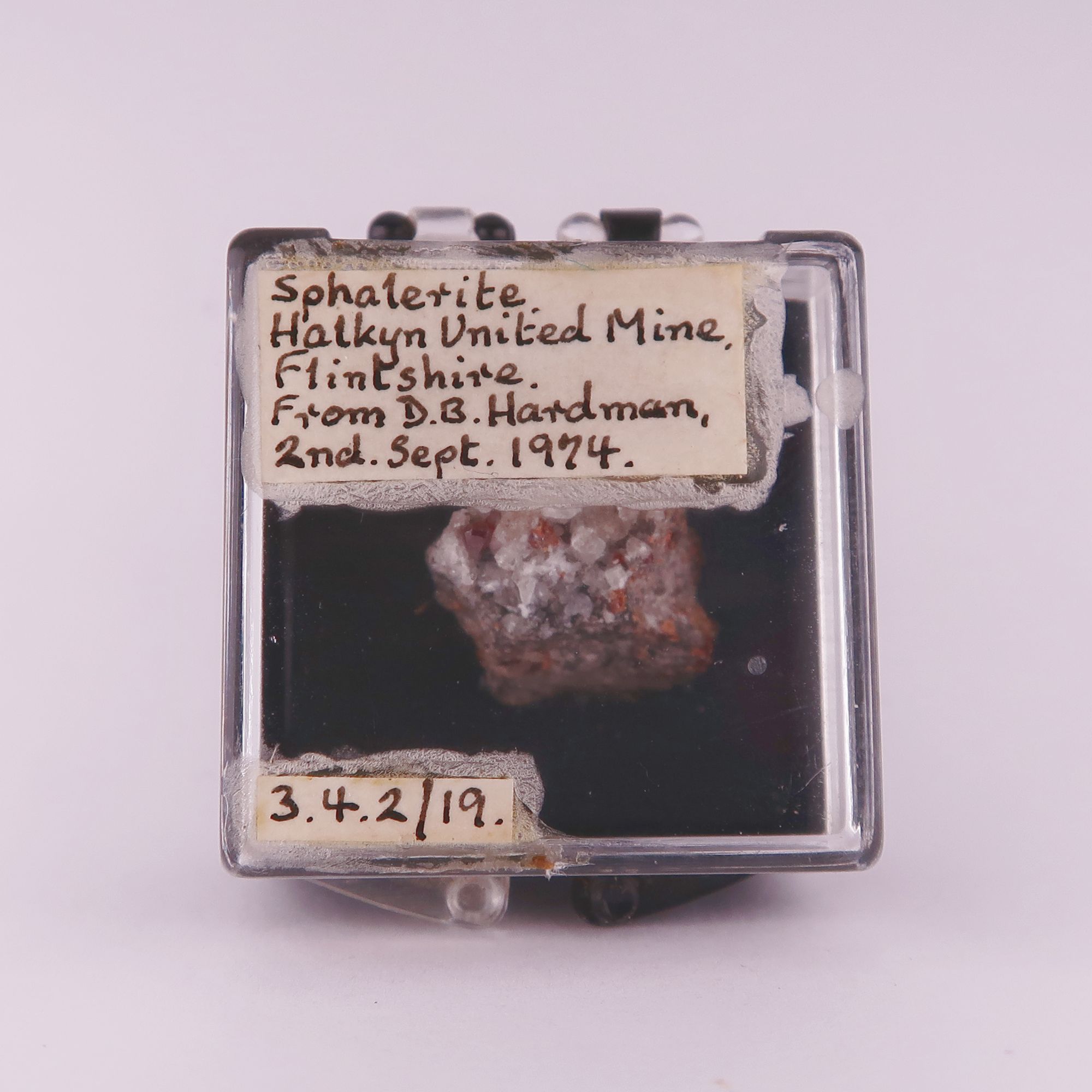 sphalerite from halkyn united mines, wales