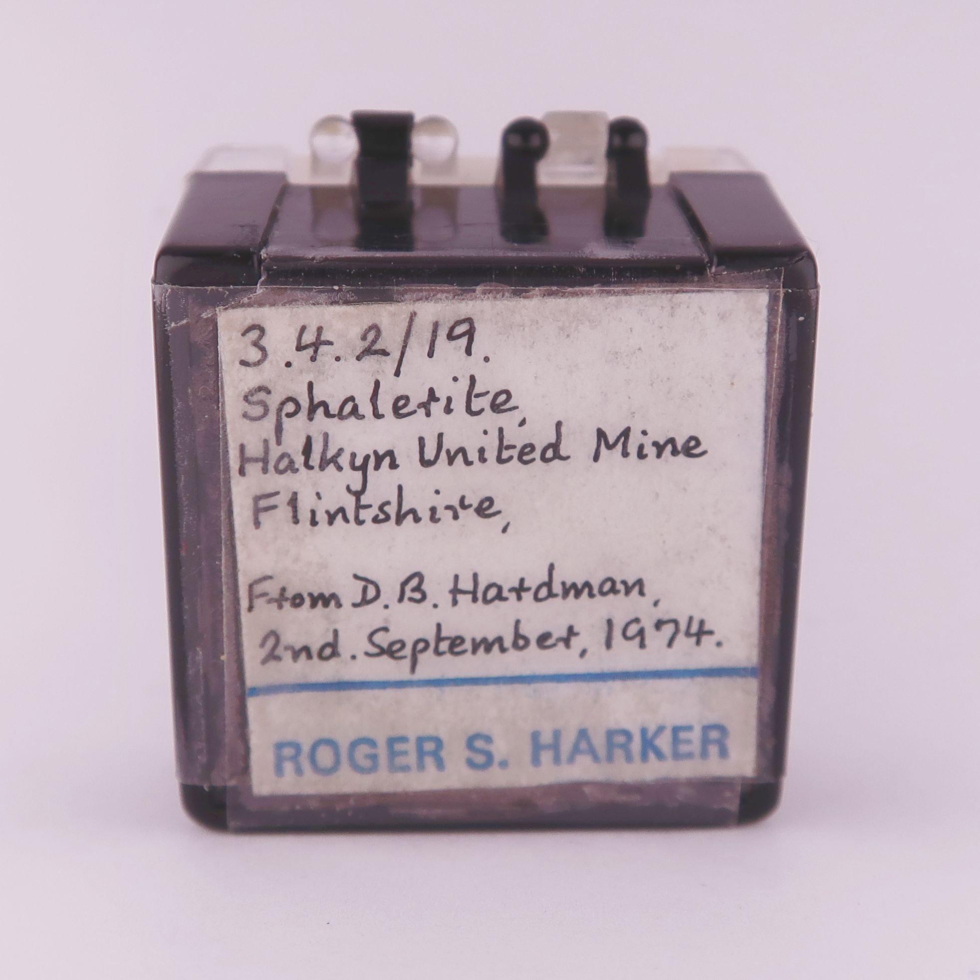 sphalerite from halkyn united mines, wales