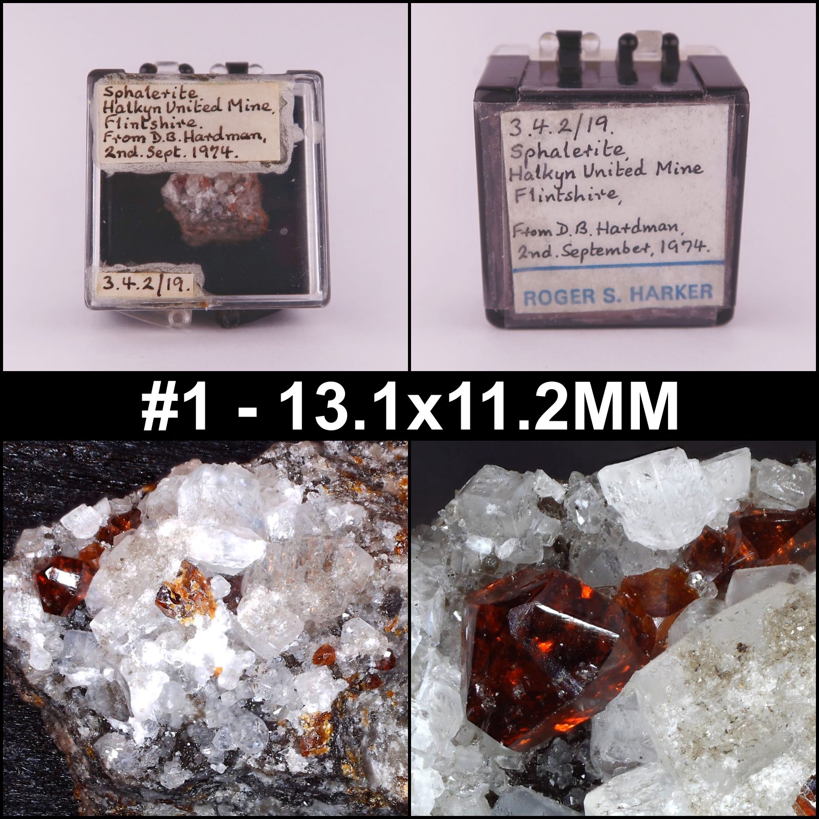 sphalerite from halkyn united mines, wales