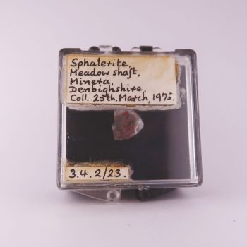 sphalerite from meadows shaft, wales