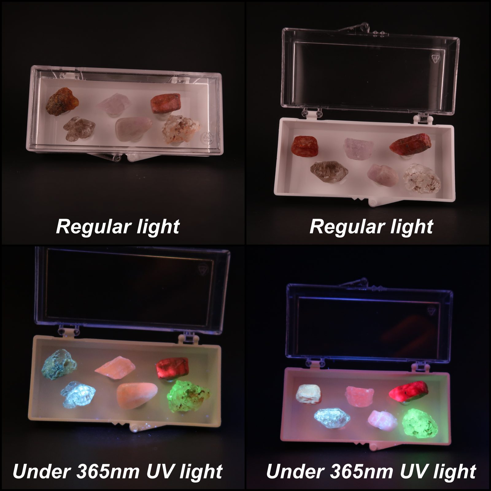 uv reactive minerals starter set